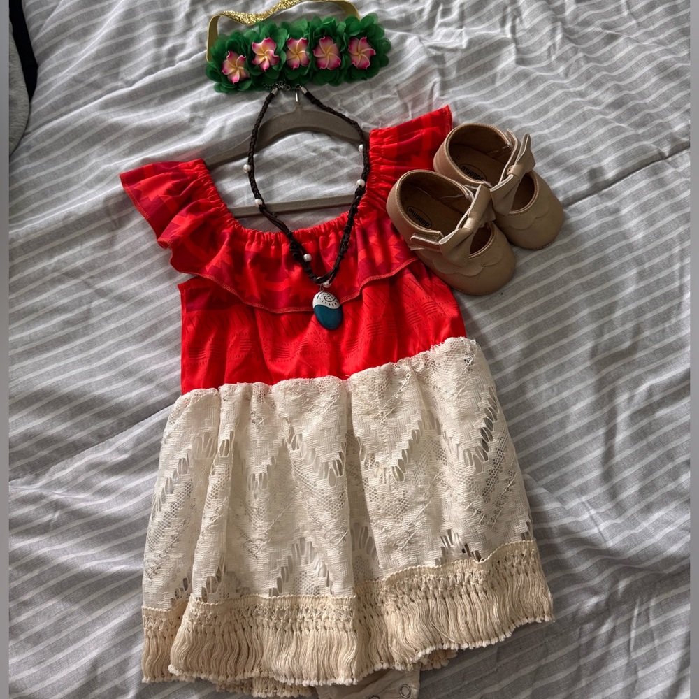 Toddler Moana Coatume